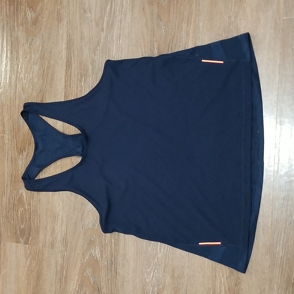 (L) MPG Racerback Tank Top Sheer Back Workout Gym Sporty Activewear Athletic